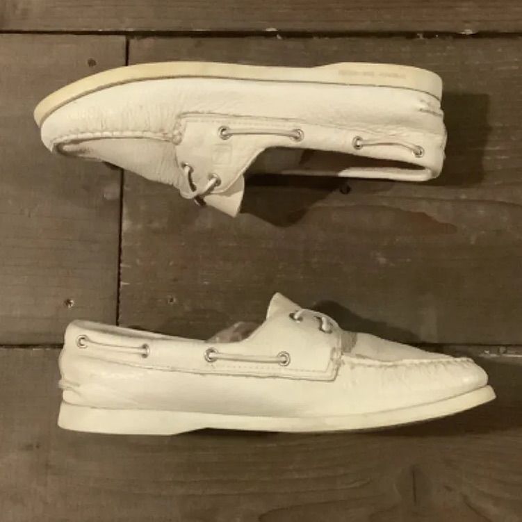 SPERRY TOP-SIDER スペリー トップサイダー レザーデッキシューズ 27.5cm ホワイト