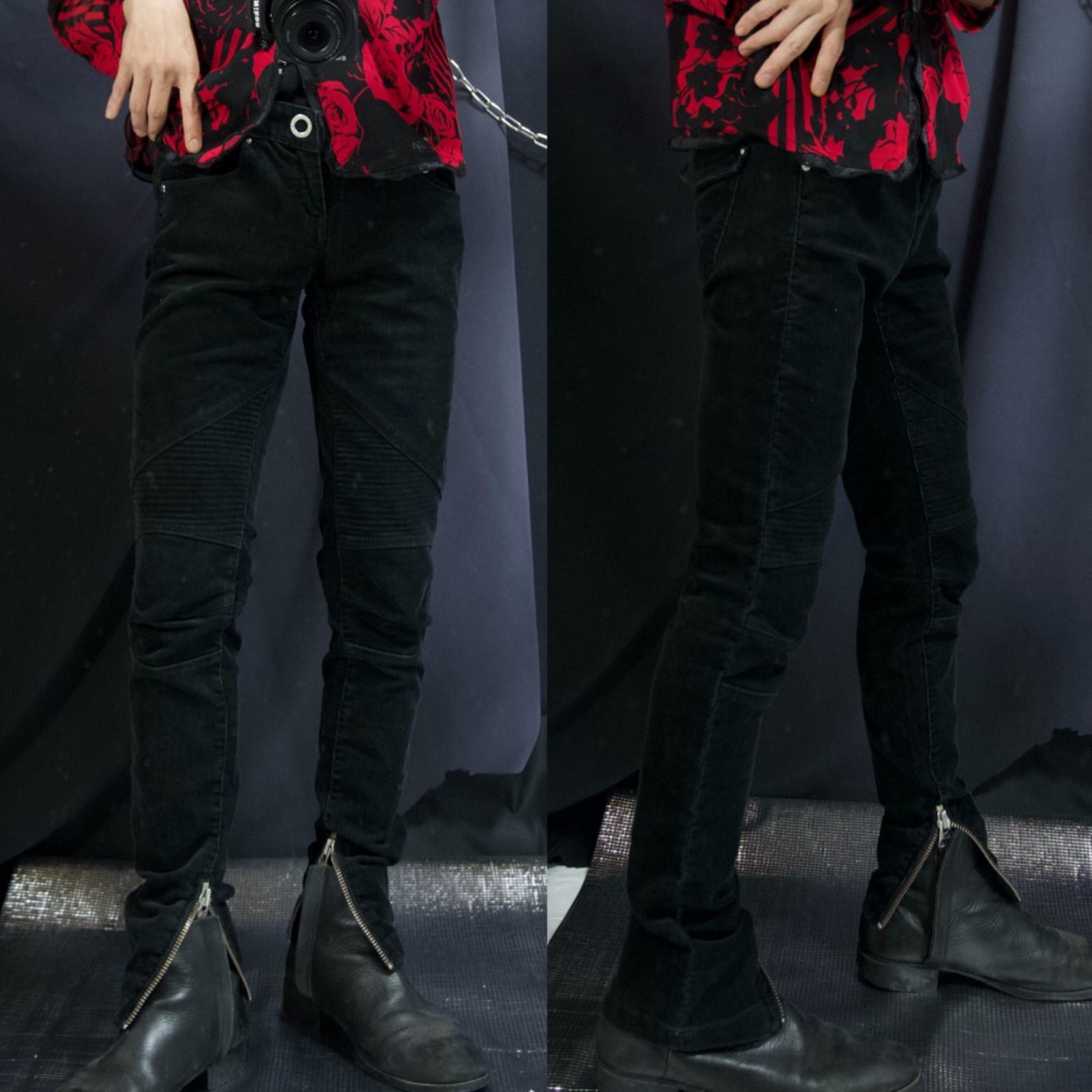 ARMANI EXCHANGE Corduroy Zip Biker Pants アルマーニ