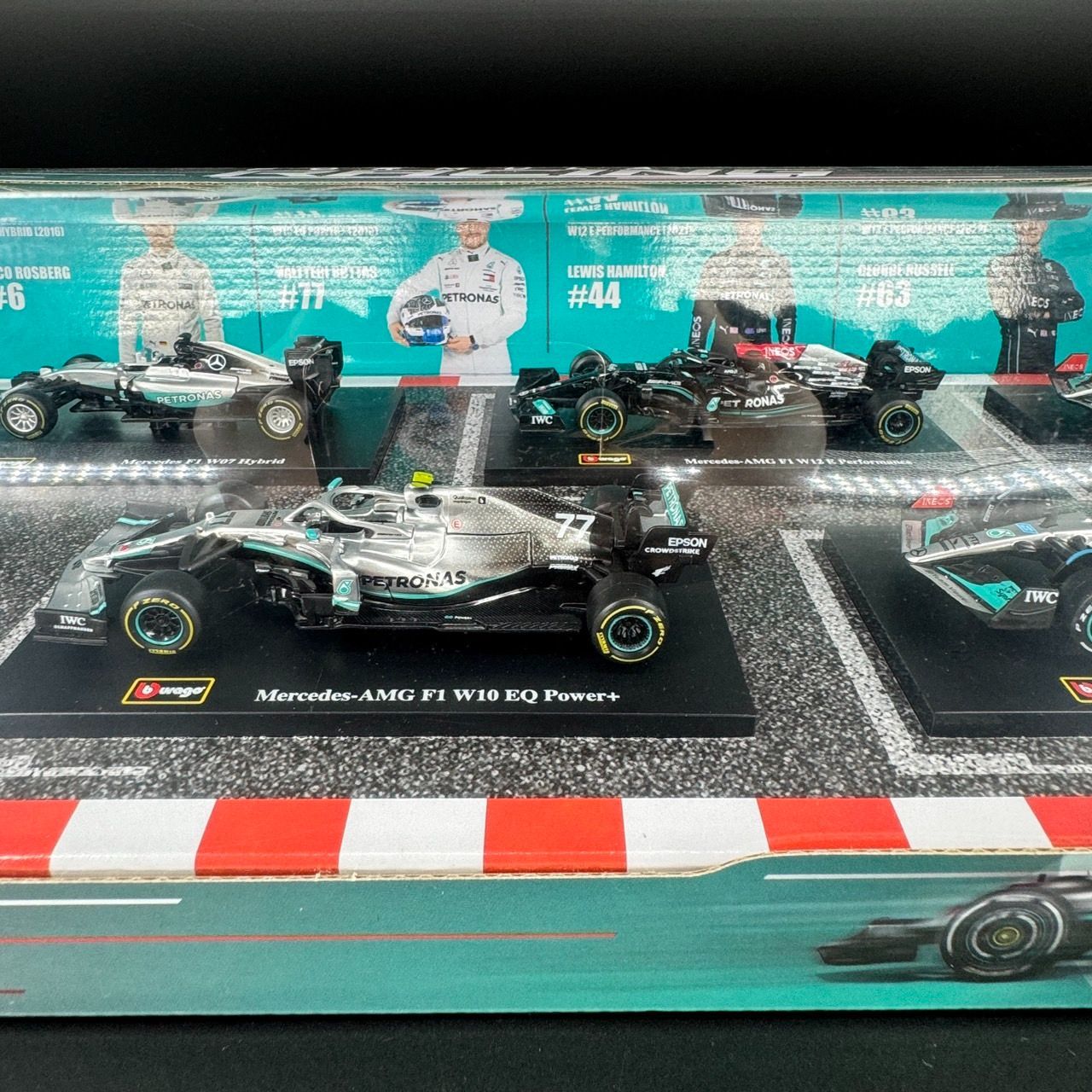 burago 1/43 フォーミュラ1 6台セット AMG メルセデス F1 ダイ