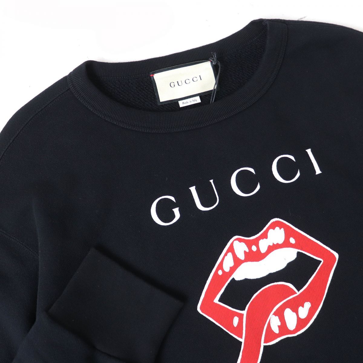 未使用品△正規品 19SS GUCCI グッチ 475532 XJAOI マウスロゴ プリント クルーネック スウェット トレーナー ブラック S  メンズ 伊製 - メルカリ