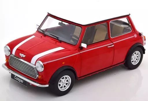 中古ミニカー 1/12 Mini Cooper 1990 左ハンドル(レッド×ホワイト) [KKDC120054L] 中古ミニカー 1&frasl;12 Mini Cooper 1990 左ハンドル(レッド×ホワイト