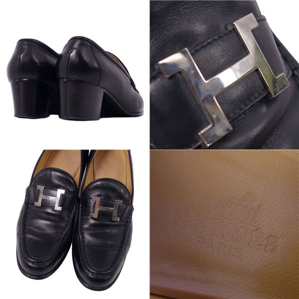 エルメス HERMES ローファー モカシン ヒール コンスタンス H