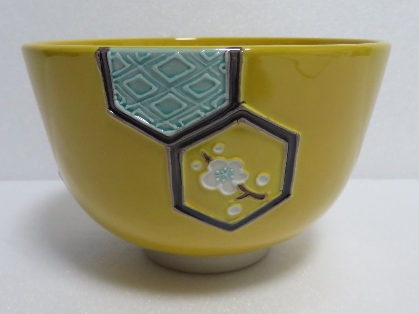 茶盌 茶道具 茶道具さくら🌸 黄交趾 亀甲茶盌 中村翠嵐 - メルカリ