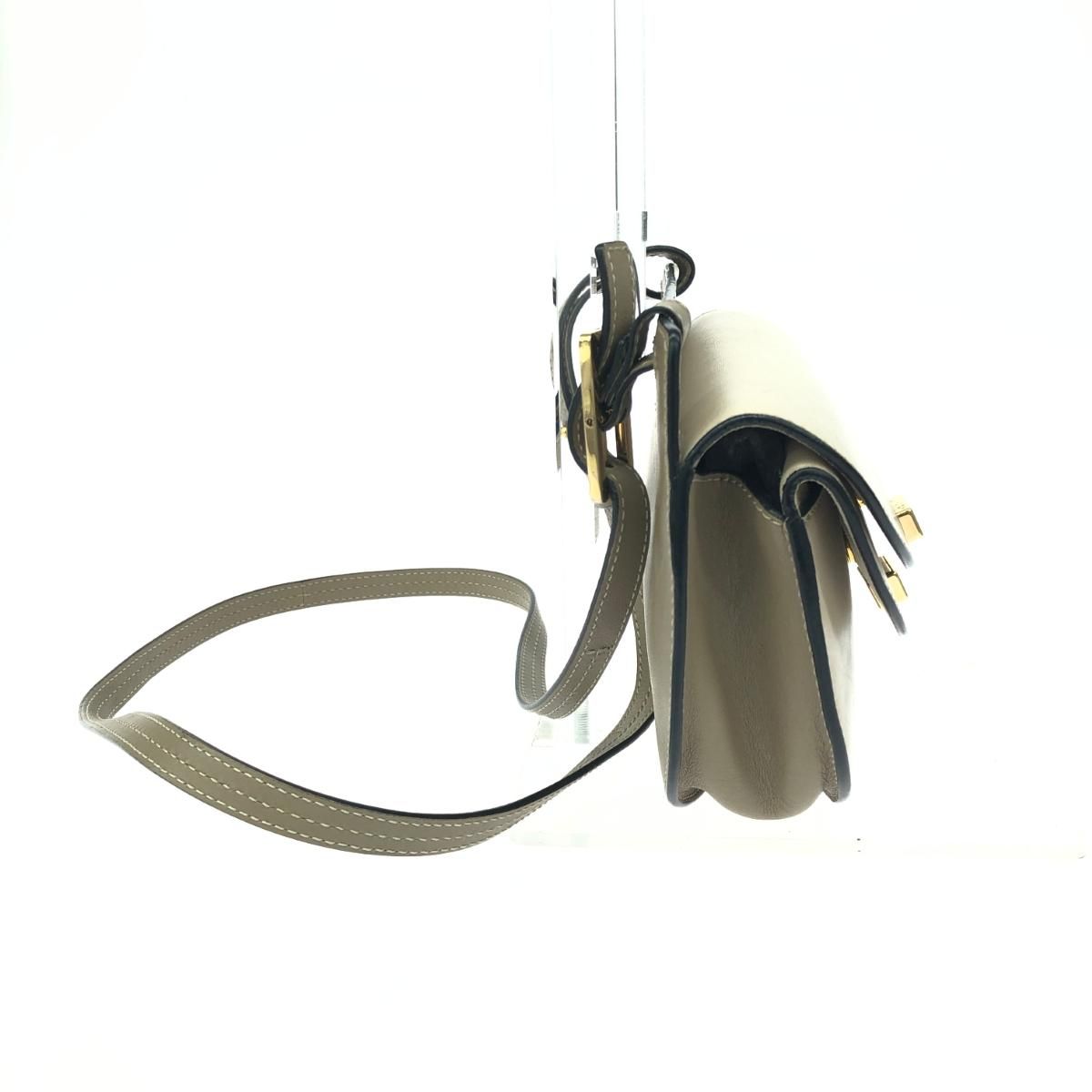 Chloe クロエ ショルダーバッグ ジョージア レザー ベージュ  