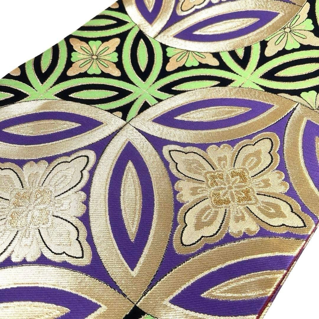 袋帯 金糸 熨斗 華紋 七宝 唐草 着物 ショップ 123b d ms 袋帯