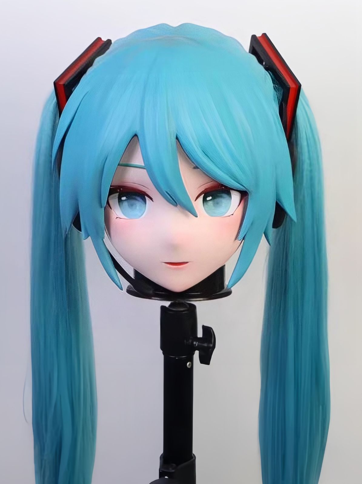 全頭マスク ロック付き NO.1194 フルマスク ドール ヘッドロリータ人形 コスプレ 変身 仮装 着ぐるみ 二次元美少女