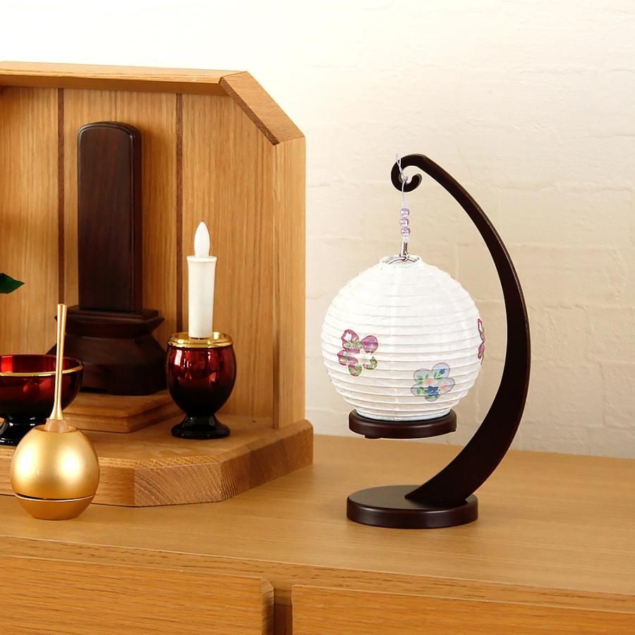  盆提灯 モダン m 22071 縁シリーズ 小サイズ 桔梗 LED コードレス 3 way 盆ちょうちん お盆 灯燈 初盆 新盆 小さい 提灯 おしゃれ ミニ 盆提灯 仏壇 仏具