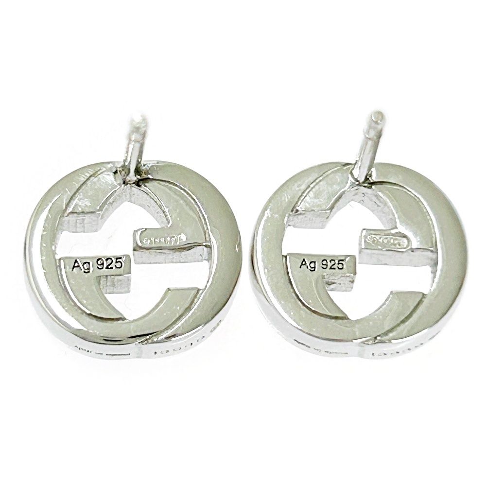 ゆ*ず様 GUCCI グッチ シルバー インターロッキングG ピアス 925刻印 GUCCI グッチ ピアス インターロッキングG シルバー925 男女兼用