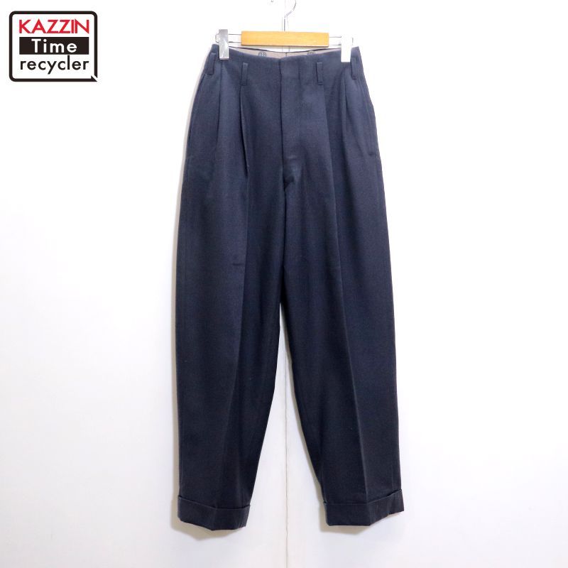 60s unknown 2タック ウールスラックス 60's 60s unknown ウールスラックス ネップ WALDES ZIP