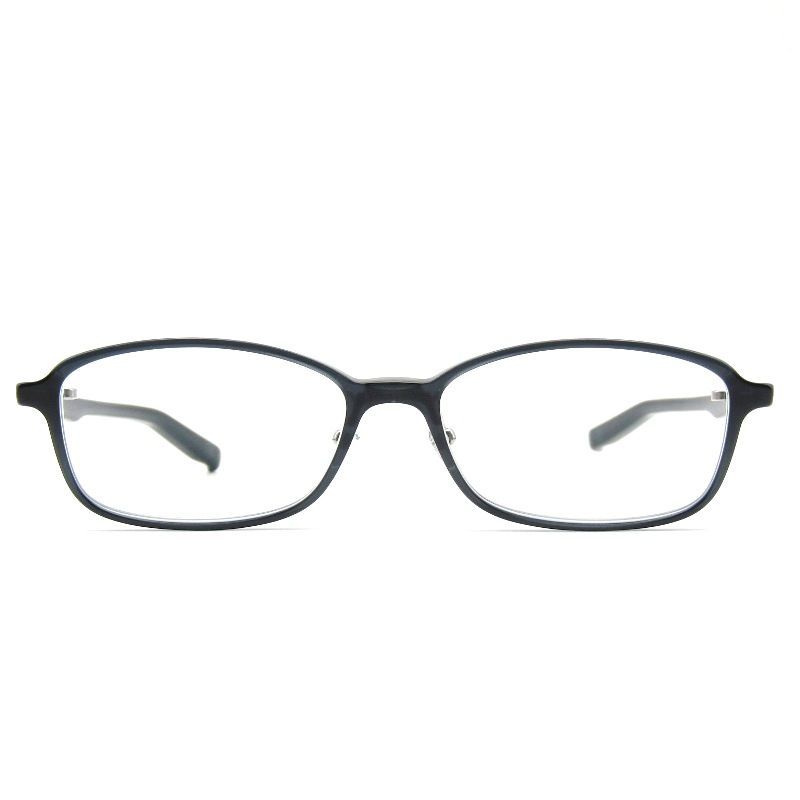 999.9 フォーナインズ メガネフレーム NP-725 度入り 日本製 18G|2018.7 スクエア ネオプラスチック 52 ブルーグレー 61003805