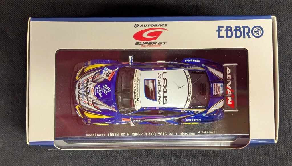 ミニカー WedsSport ADVAN GT500 2016 Okayama Super GT GT500 2016 Rd.1 Okayama WedsSport Advan RC F No.19