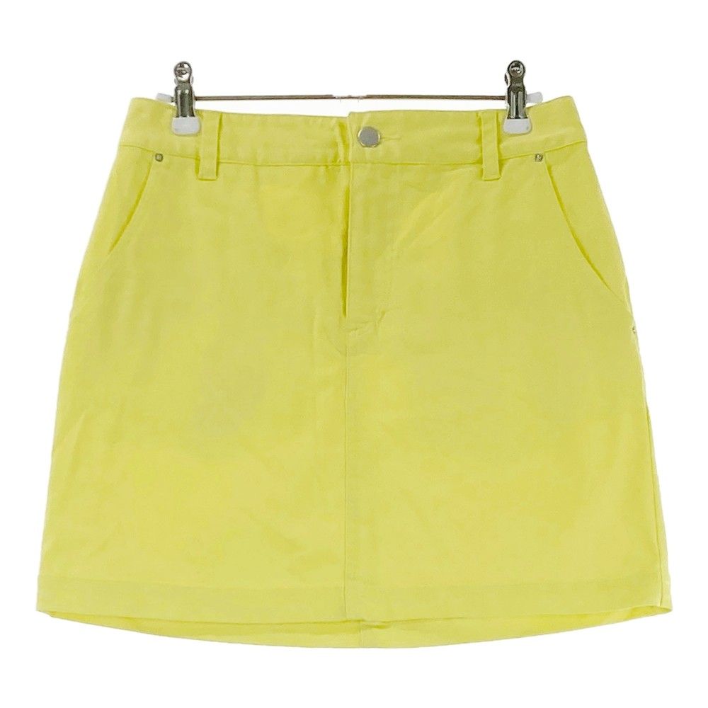 サイズ：L JUN&ROPE ジュン アンド ロペ ストレッチ スカート イエロー