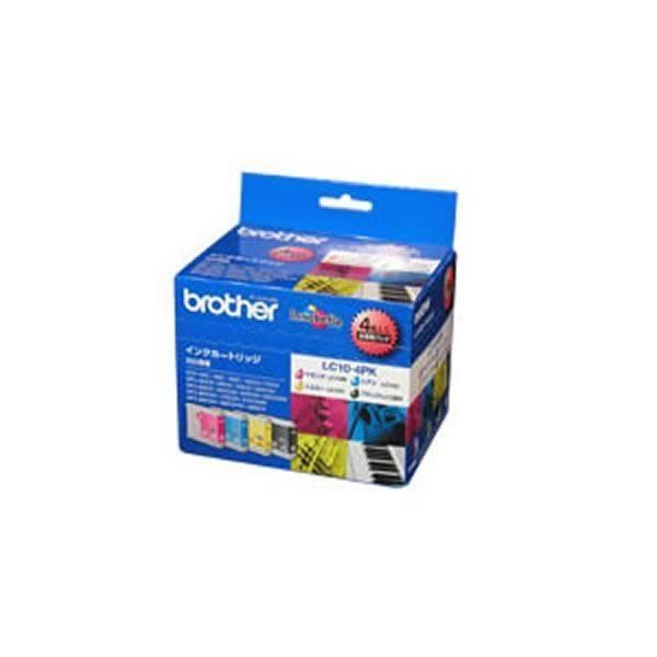 (業務用3セット) 〔純正品〕 BROTHER ブラザー インクカートリッジ/トナーカートリッジ 〔LC10-4PK 4色パック〕