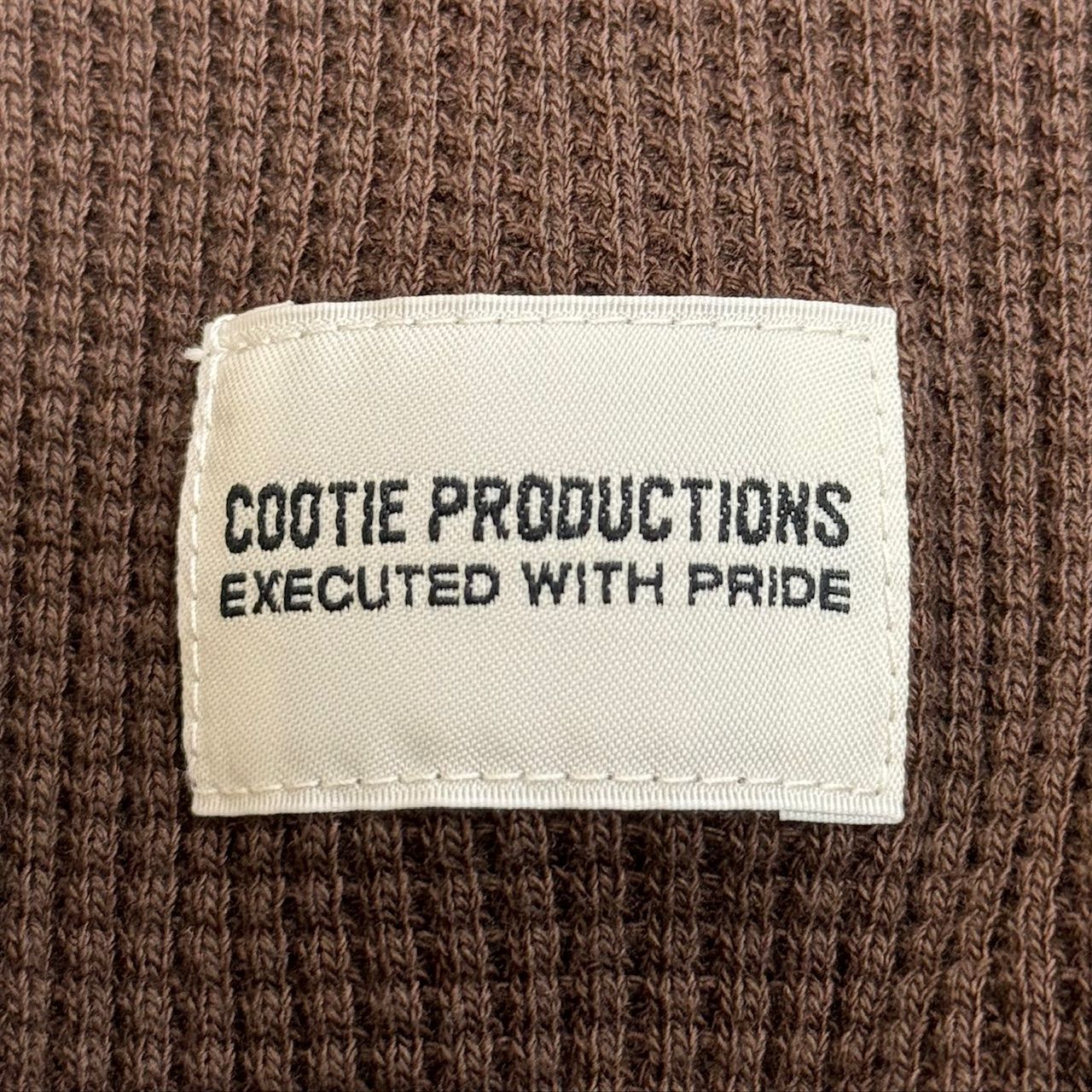 定価26400円 新品 COOTIE PRODUCTIONS 23SS Suvin Waffle S/S Crew スビンワッフルエスエスクルー  Tシャツ カットソー クーティープロダクションズ ブラウン CTE-23S304 - メルカリ