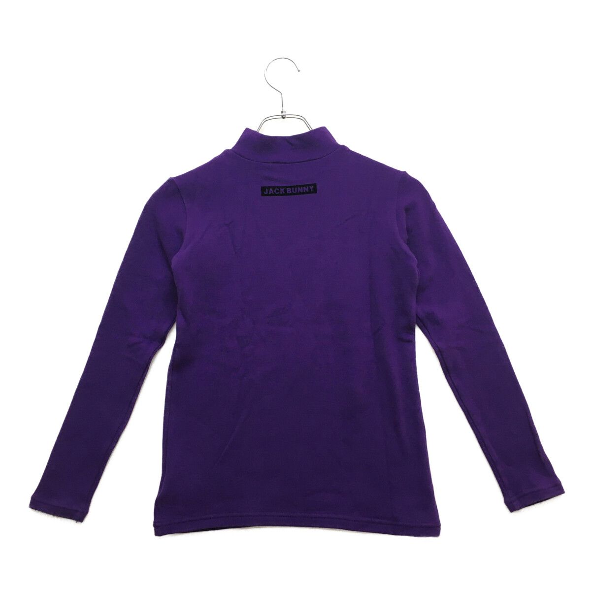 紫 サイズ00起毛ハイネックシャツSS ゴルフウェア ジャックバニー新品
