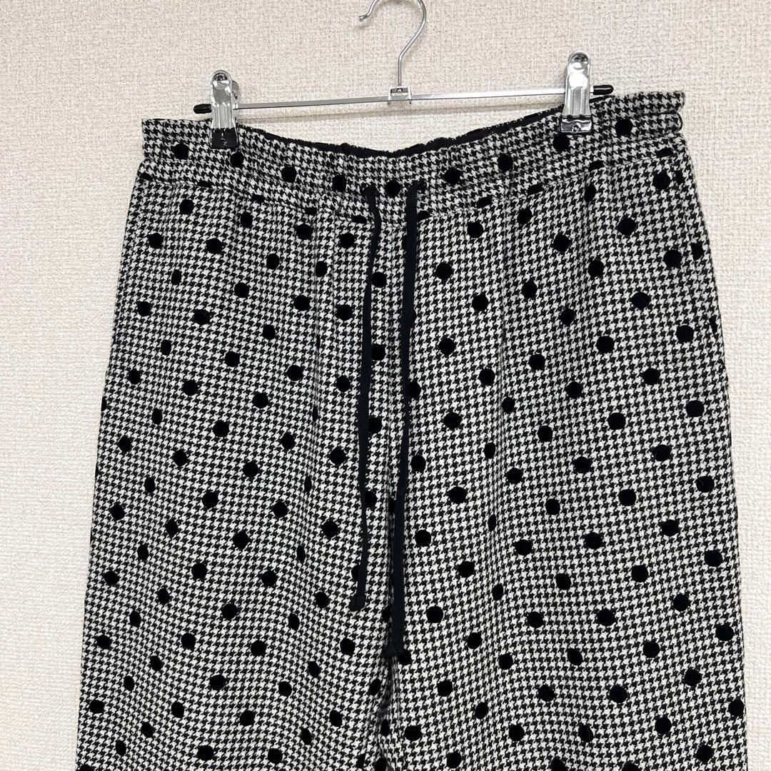 tricot COMME des GARCONS トリココムデギャルソン 2020年 イージーワイドパンツ 千鳥格子 チェック柄 ドット ウール グレー WWW_NOITHATQUANGTHANH_NET