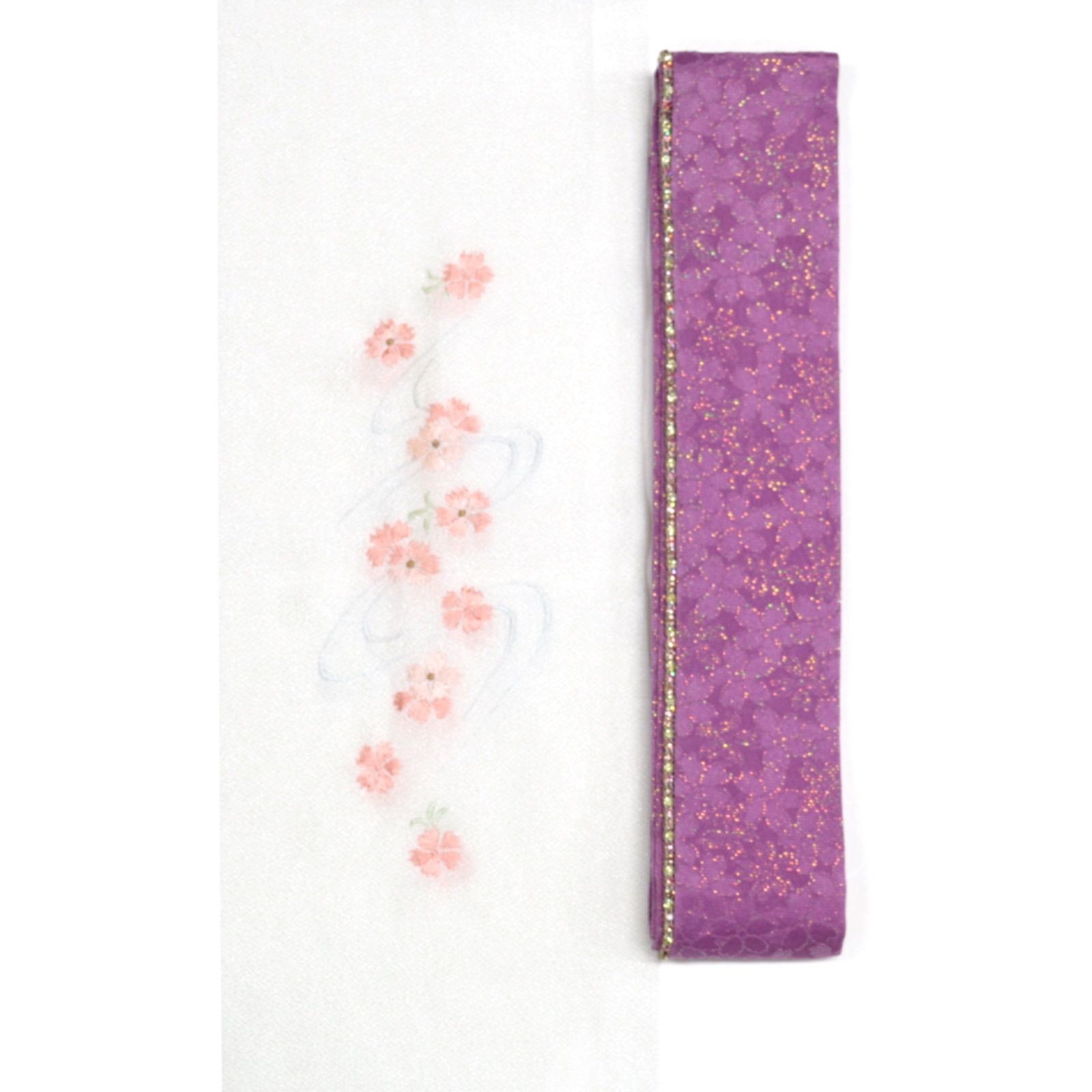 振袖フルセット(7点)・古典柄・青・舞桜・金駒刺繍・金通し地・正絹・パールトーン 507z53☆振袖 古典柄 金駒刺繍 金彩 地紋 レトロ 紺☆美品 成人