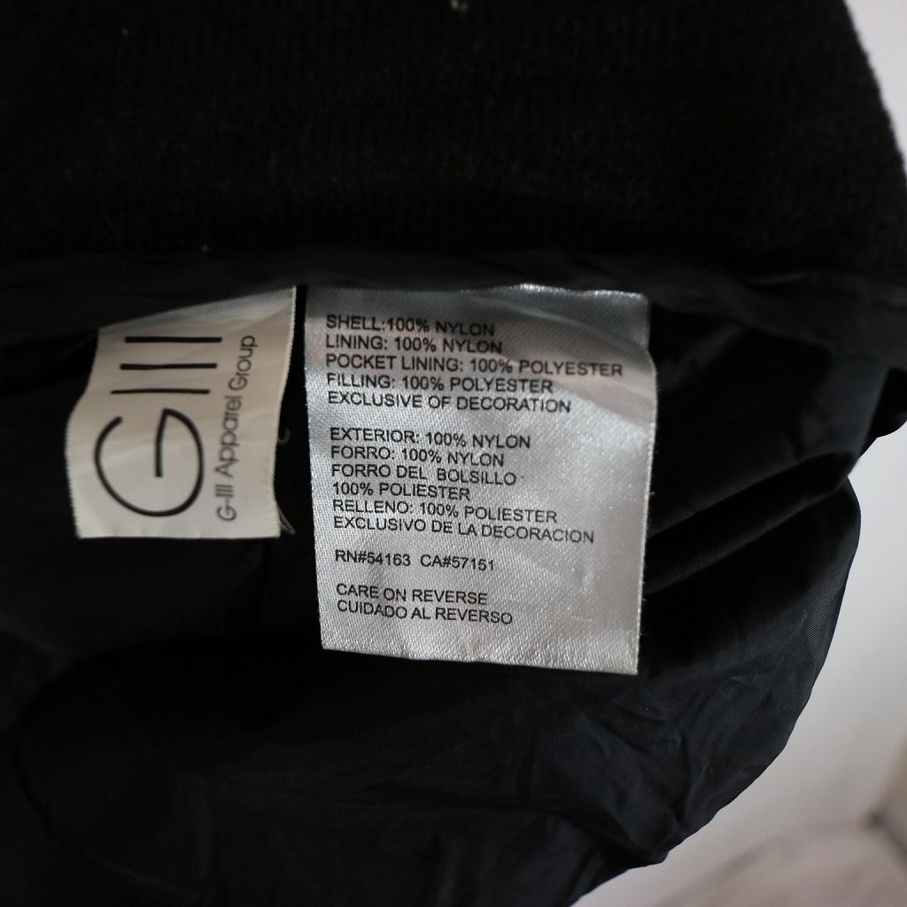 STARTER スターター NBA ロサンゼルス・レイカーズ 中綿ナイロンジャケット 防寒 ブラック (メンズ XL) 中古 古着 N7066
