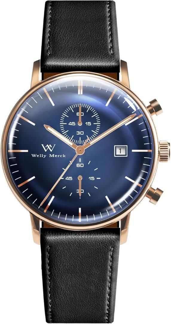 WM Welly Merck メンズ腕時計 スイスブランド 40MM 並行輸入品