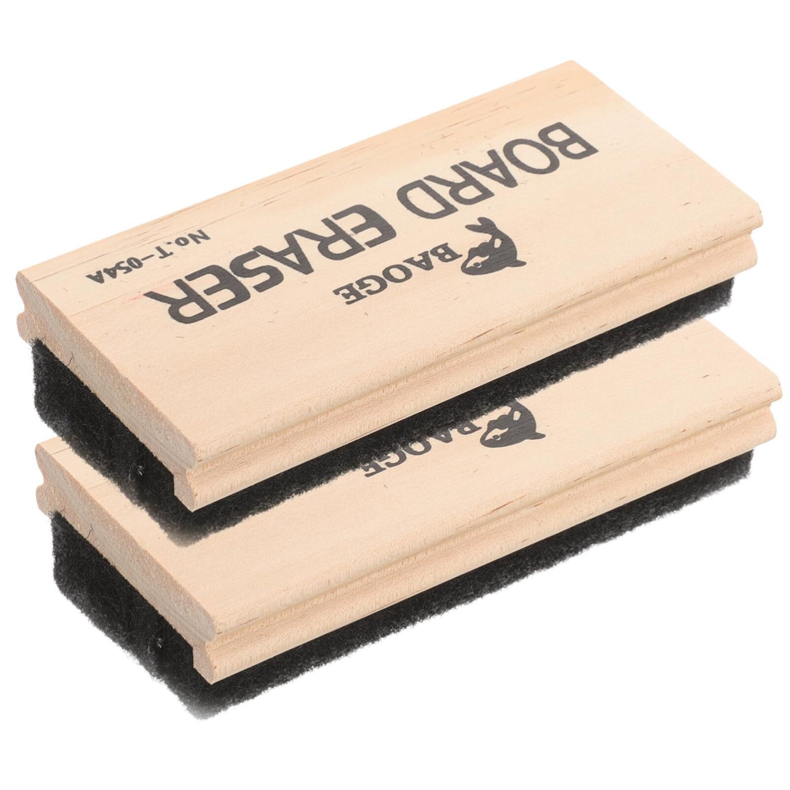 Operitacx 木製黒板消しゴム 2 個クリーナーダスター 黒板消しゴム 