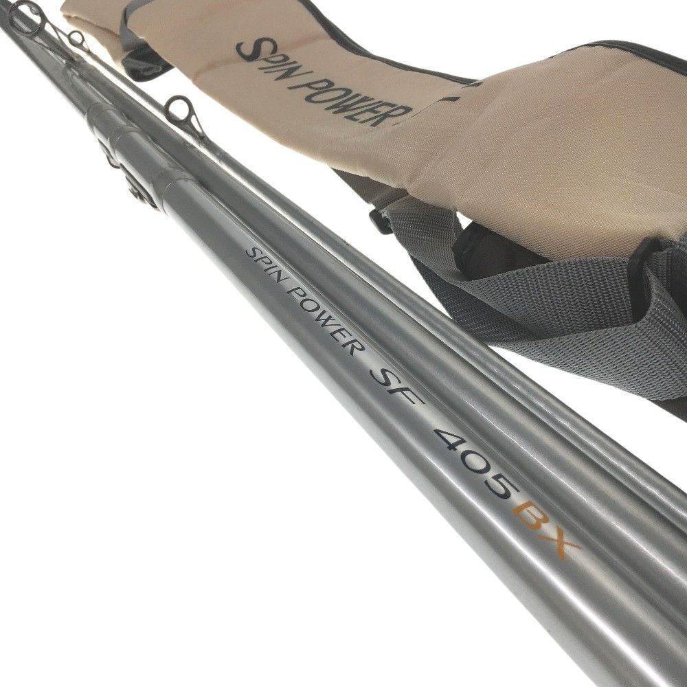 △△SHIMANO シマノ 投竿 スピンパワー SF 405BX 並継 ケース付 ガイドズレ有り