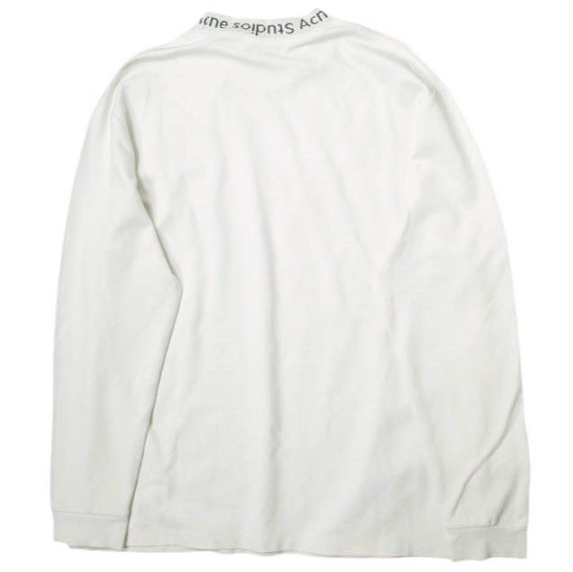 【Acne studios】アクネ Tシャツ ロングスリーブ長袖 ホワイト Acne Studios アクネストゥディオズ ポルトガル製 EXTORR LOGO