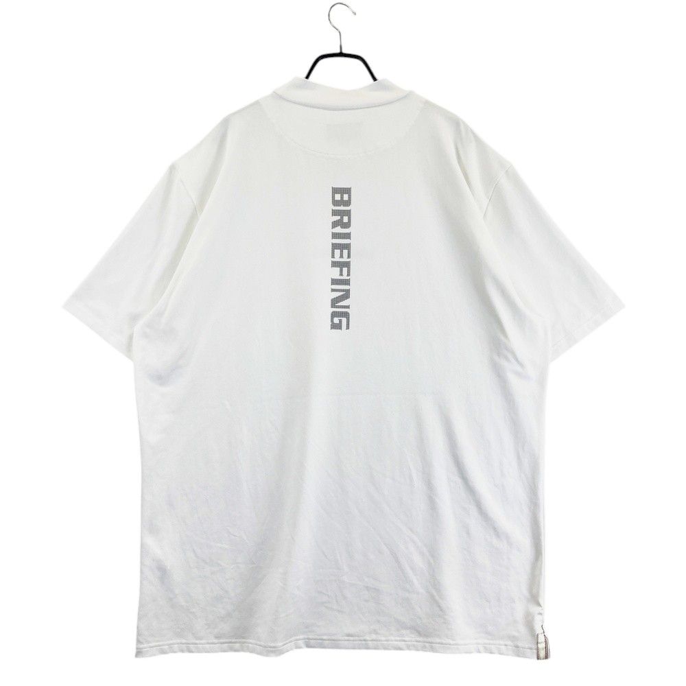 サイズ：4XL BRIEFING GOLF ブリーフィング 2023年 半袖モックネックTシャツ  ホワイト系 [240101476321] ゴルフウェア メンズ ストスト BRIEFING GOLF ブリーフィング 2023年 半袖モックネックTシャツ