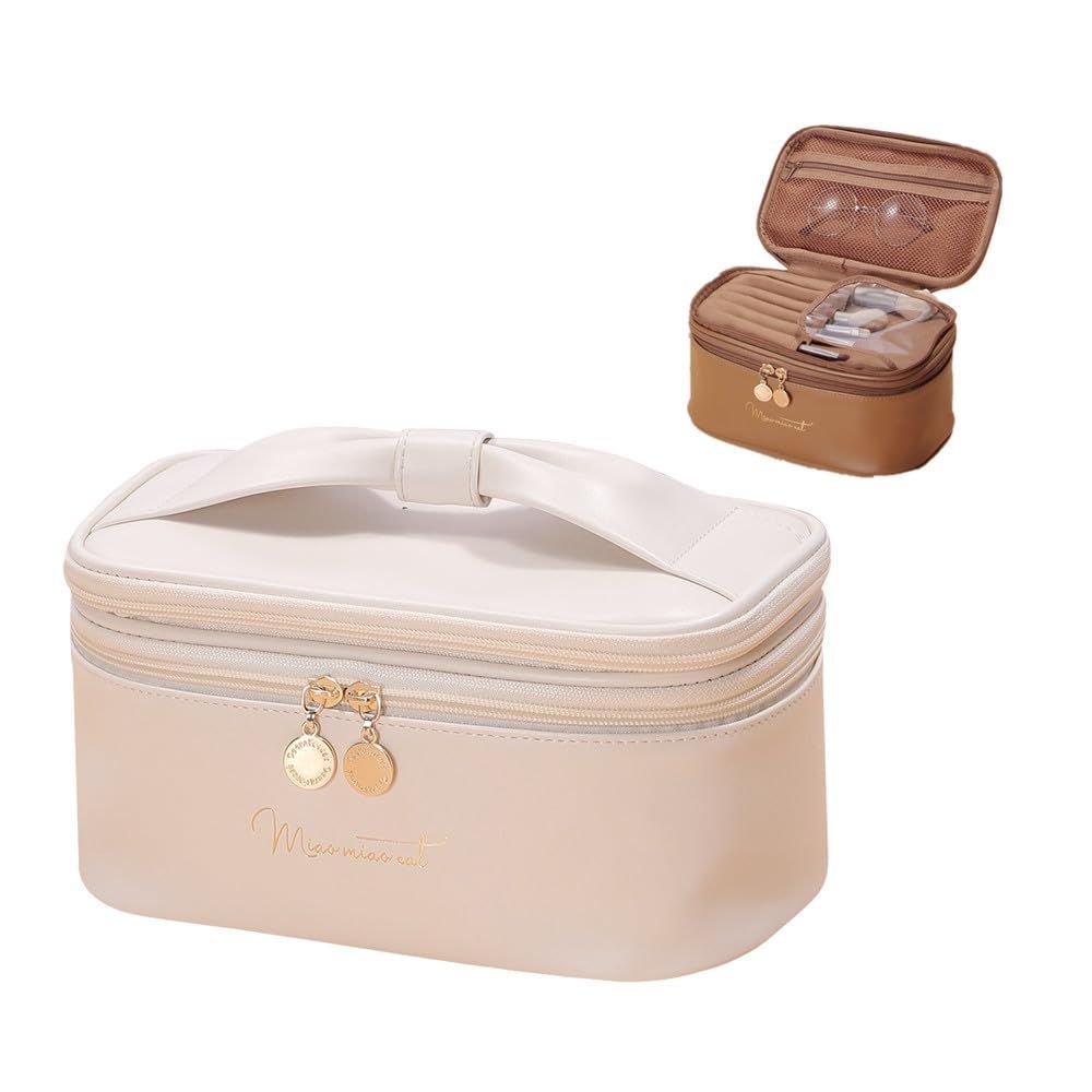 FLORPERRY 化粧ポーチ トイレタリーバッグ トラベルポーチ 化粧品入れ メイクバッグ バニティポーチ 持ち運び コスメポーチ 多機能 メイクポーチ コスメ収納ボックス 持ち運び 化粧バッグ 化