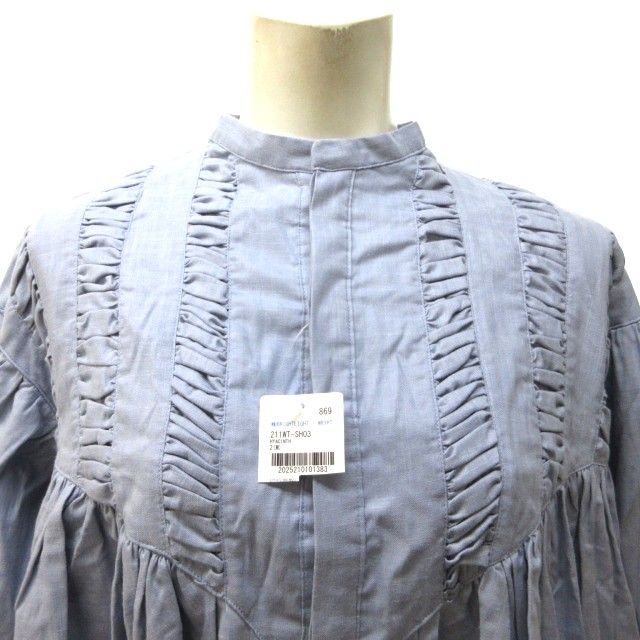 ライト WRYHT タグ付き 21SS PLEATED NIGHT TOPS シャツ