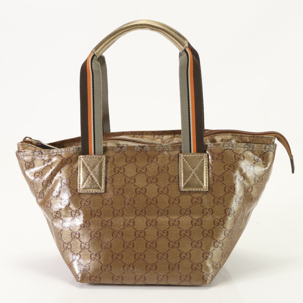 美品 グッチ GGクリスタル シェリーライン 131228 ハンドバッグ トート  