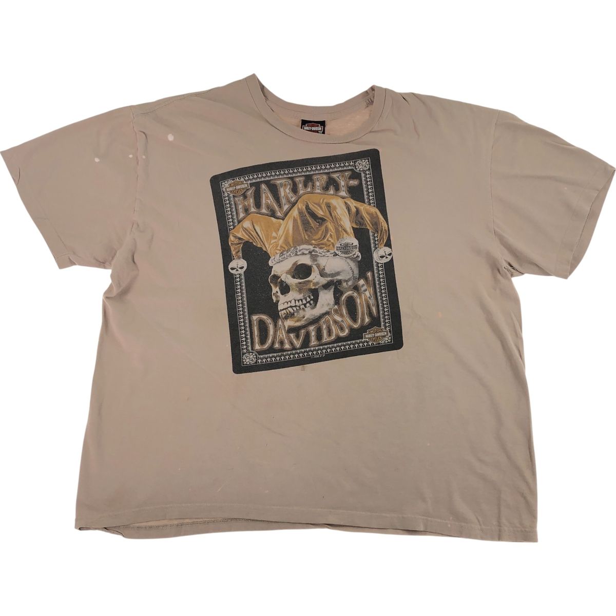 古着 ハーレーダビッドソン Harley-Davidson ドクロ柄 スカル柄 モーターサイクル バイクTシャツ メンズXXL相当|eaa540868