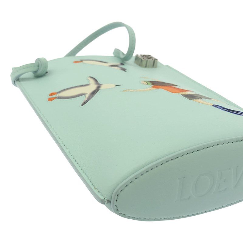 【美品】  LOEWE / ロエベ | Suna Fujita ペンギン ダイスポケット ショルダーバッグ / C643R12X08 | ブルー | レディース 美品】 LOEWE / ロエベ | Suna Fujita ペンギン ダイスポケット