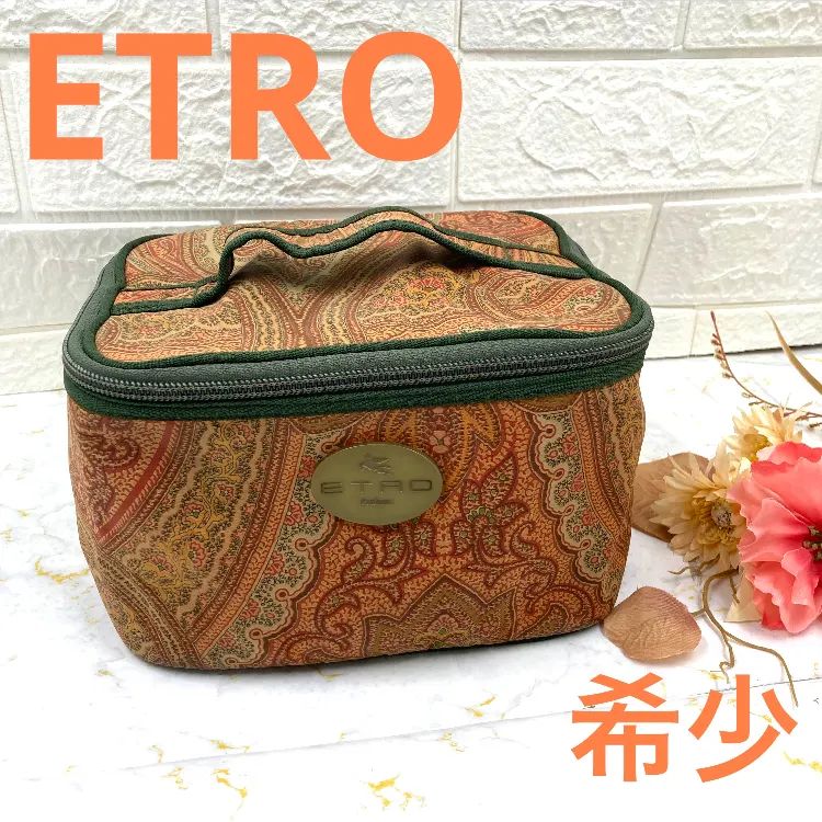 希少❗️ETRO❗️エトロ ❗️キャンバス ペイズリー柄 バニティ