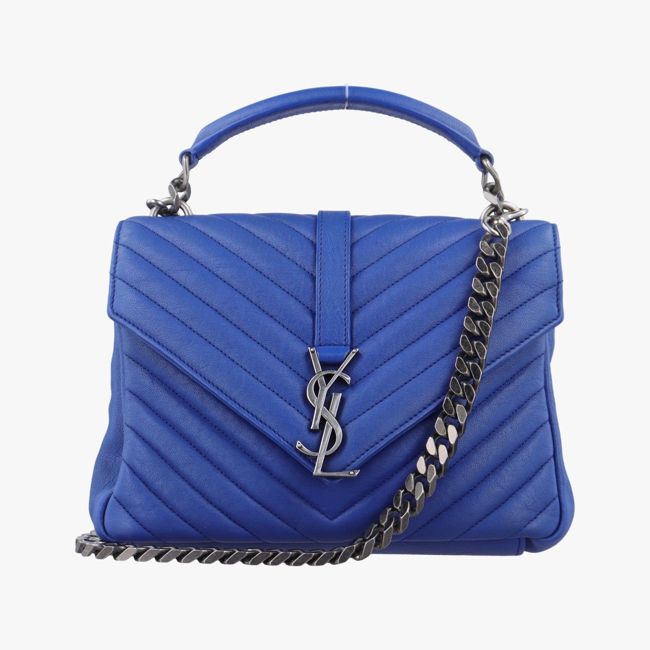 イヴサンローランYves Saint Laurentカレッジ ブルー レザー 428056 ALM.428056.0617