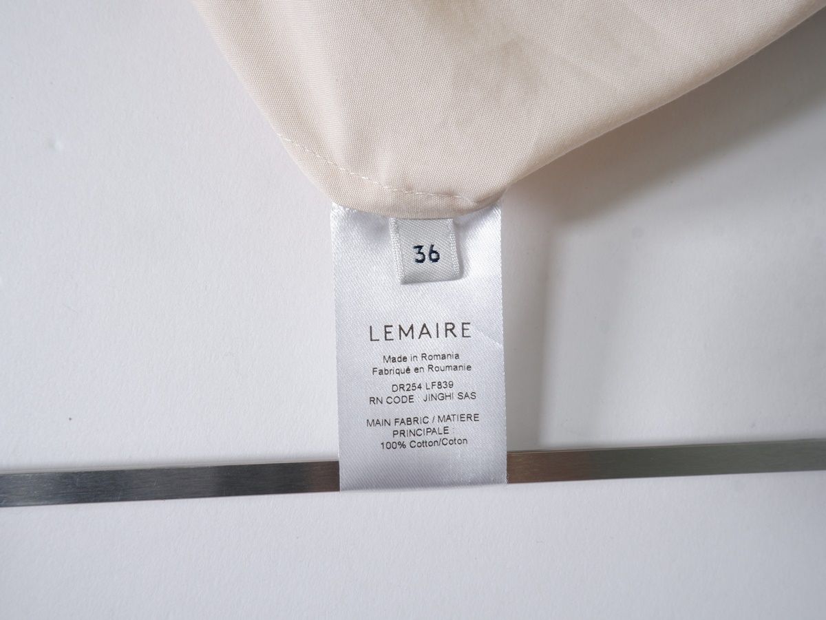 LEMAIREルメール 2022AW JINGHI SAS Twisted Cotton Shirt Midi Dress  