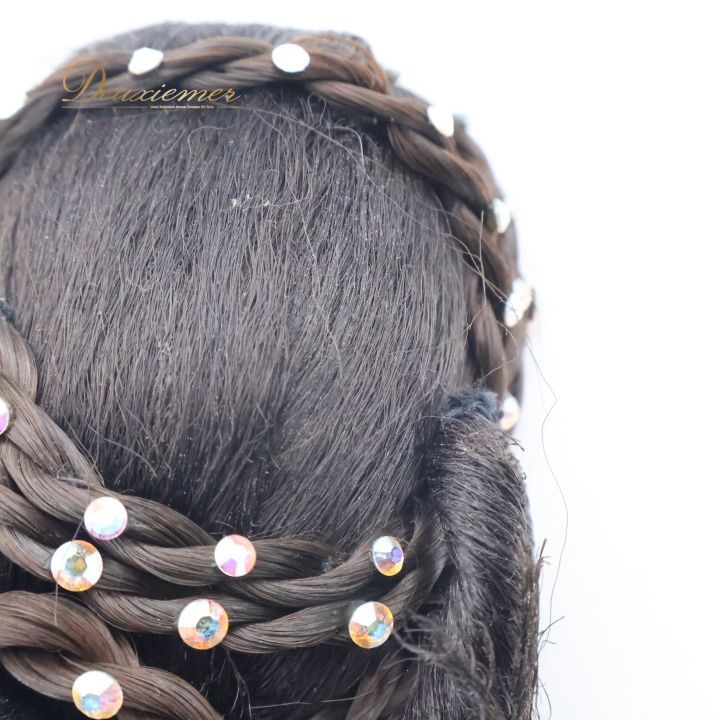 社交ダンス　【多美咲】シニオン　髪飾り　つけ毛　ヘアアクセサリー 社交ダンス 【多美咲】シニオン 髪飾り つけ毛 ヘアアクセサリー