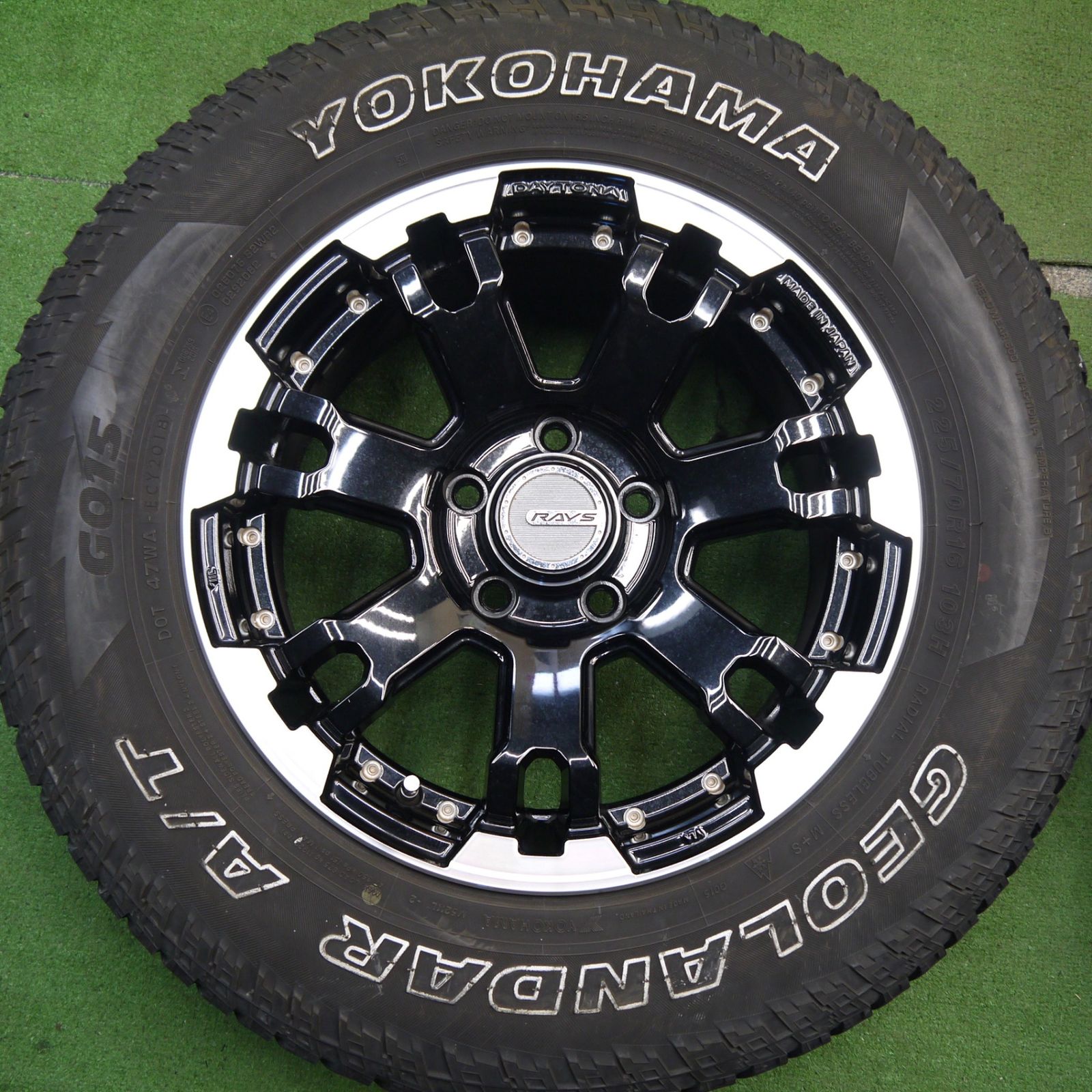 バリ溝！キレイ！9.5分☆RAYS DAYTONA FDX-F7 225/70R16