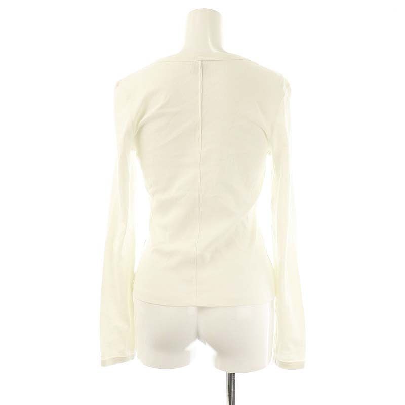 フローレフローレ FLORE FLORE IMAN LONGSLEEVE Vネックカットソー キーネック S 白 /CX ■OS レディース IMAN LONGSLEEVE | White - FLORE FLORE
