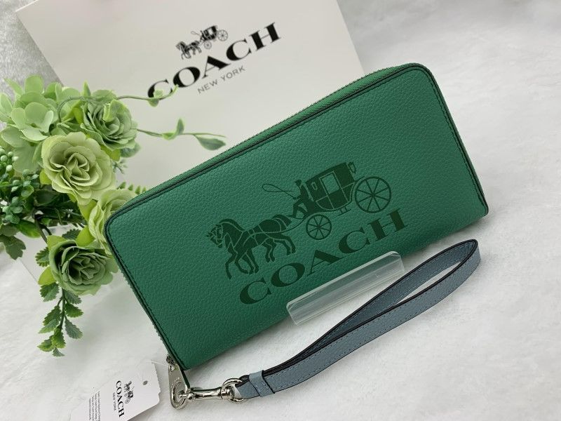 COACH 長財布 コーチ 財布 グリーンマルチ ホース アンド キャリッジ カラーブロック レディース プレゼント ギフト ロング ジップ 誕生日  記念日 新品 未使用 ファッション C5889 C225Z HPJ21 - メルカリ