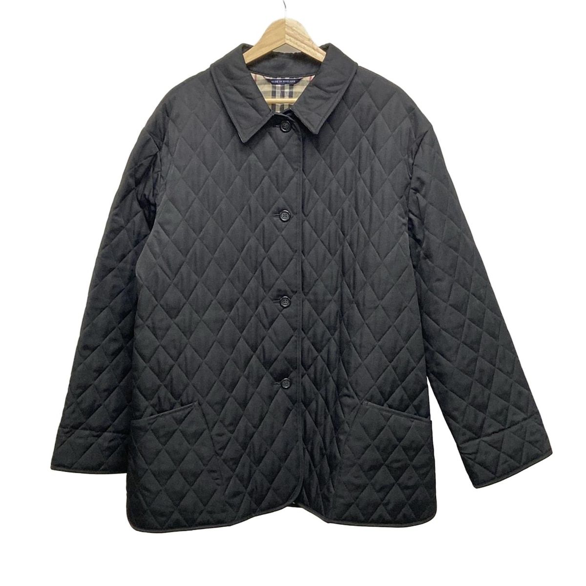Burberry LONDON バーバリーロンドン コート レディース - 黒 長袖|キルティング|中綿|秋|冬