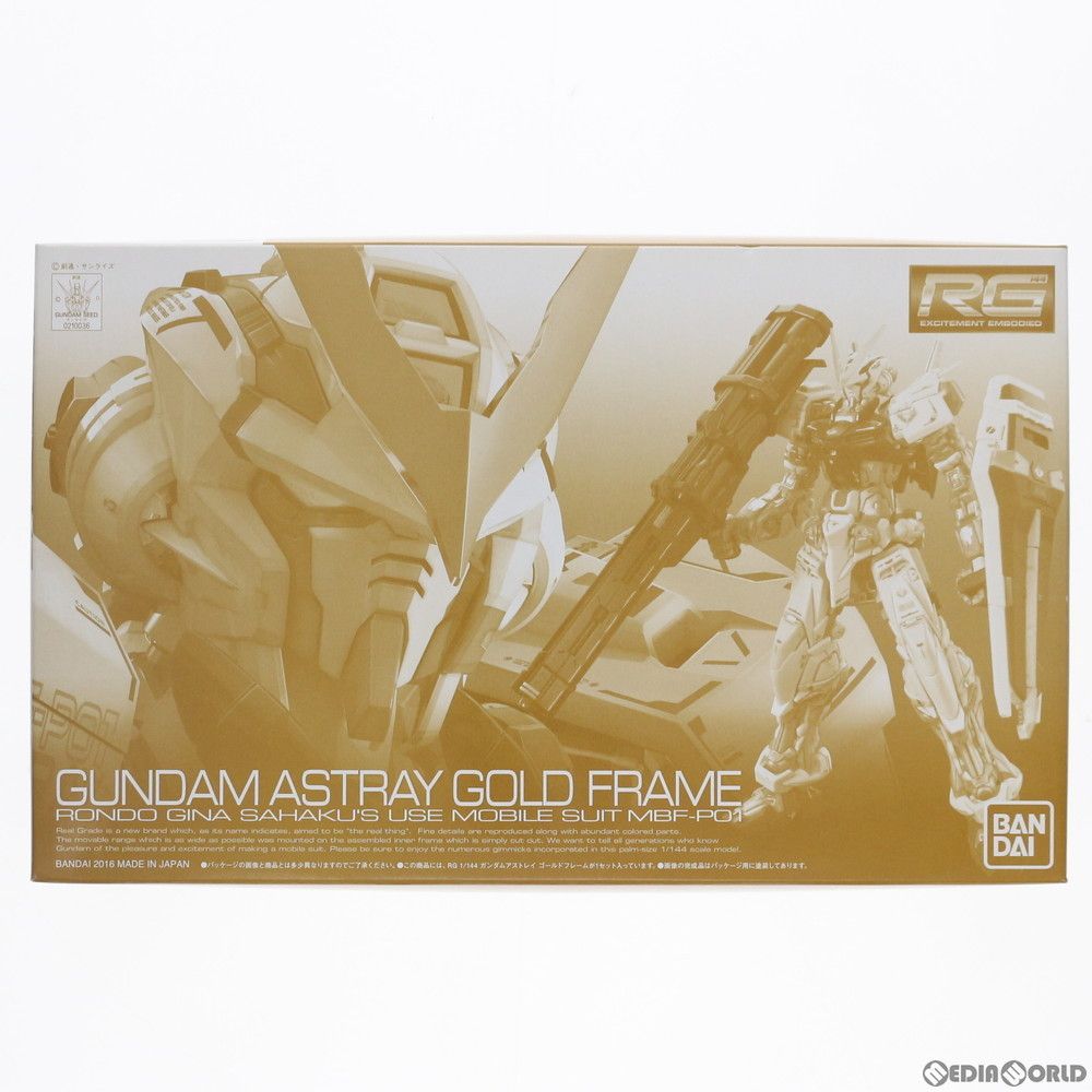 BANDAI - プレミアムバンダイ限定 RG 1/144 MBF-P01 ガンダムアストレイ ゴールドフレーム 機動戦士ガンダムSEED ASTRAY(シード アストレイ) プラモデル(0210036) バンダイ プレミアムバンダイ限定 RG 1/144 MBF-P01 ガンダムアストレイ