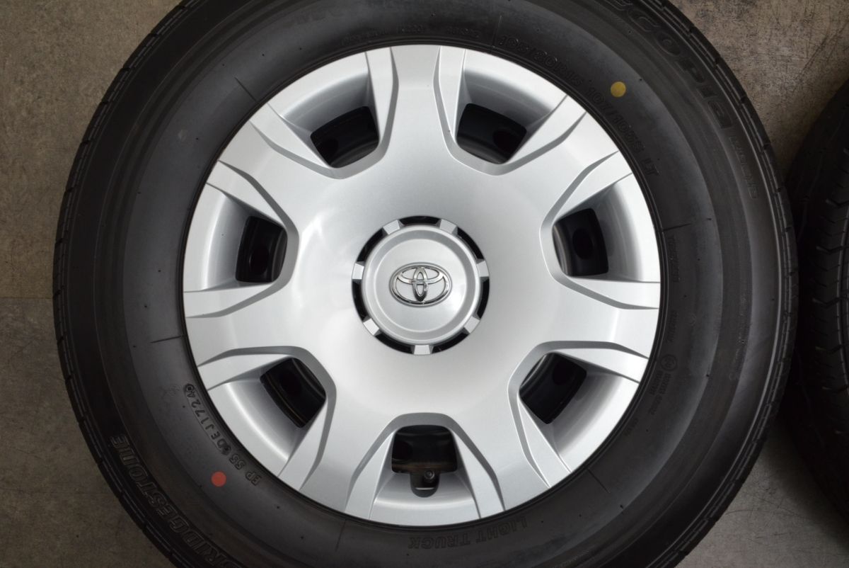 200系ハイエース　S-GL　新車外し 　ブリヂストン　RD-613STEEL　195/80R15　107/105L スチールホイール付き　2018年製　19012403 ２００系ハイエース S-GL 4型 新車外し195⁄80R15 ブリジストン 2017年