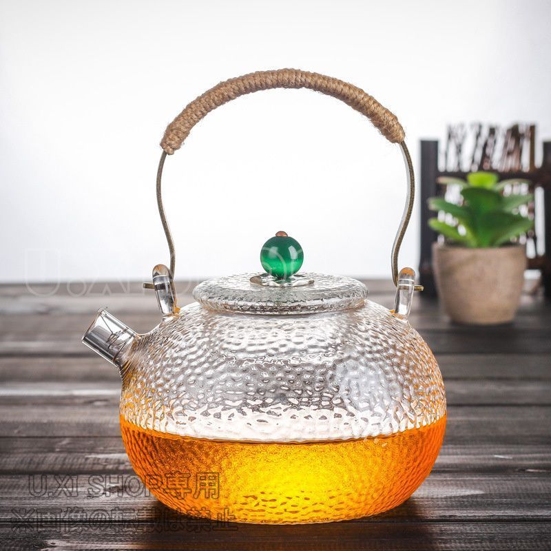 ガラス急須 直火用 耐熱ティーポット 紅茶ポット 急須 おしゃれ ガラス 煎茶道具 茶器 茶こし付き お茶会