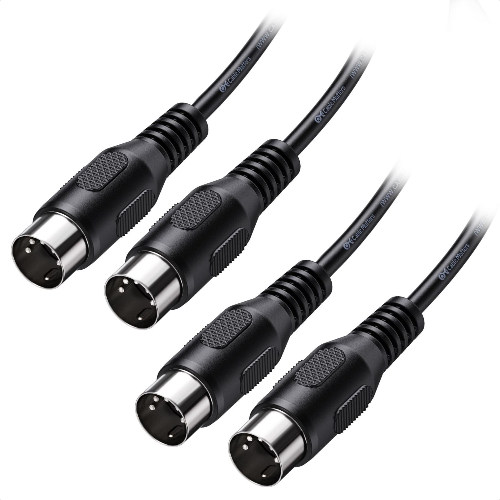 3m Cable Matters MIDI ケーブル 5ピン DIN MIDIケーブル 2本セット 3m