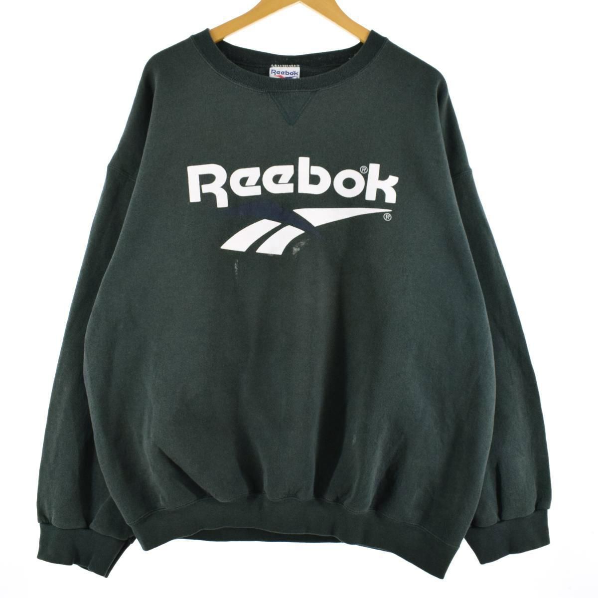 古着 90年代 リーボック Reebok ロゴスウェット トレーナー USA