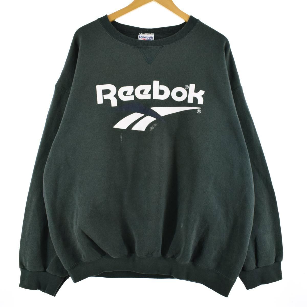 古着 90年代 リーボック Reebok ロゴスウェット トレーナー USA製