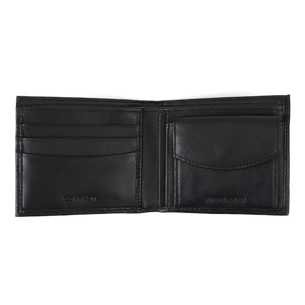 [カルバン クライン] 二つ折り財布 キーリング セット Billfold With Coin Pocket Key Fob Gift Set 31CK330016 Black [並行輸入品]