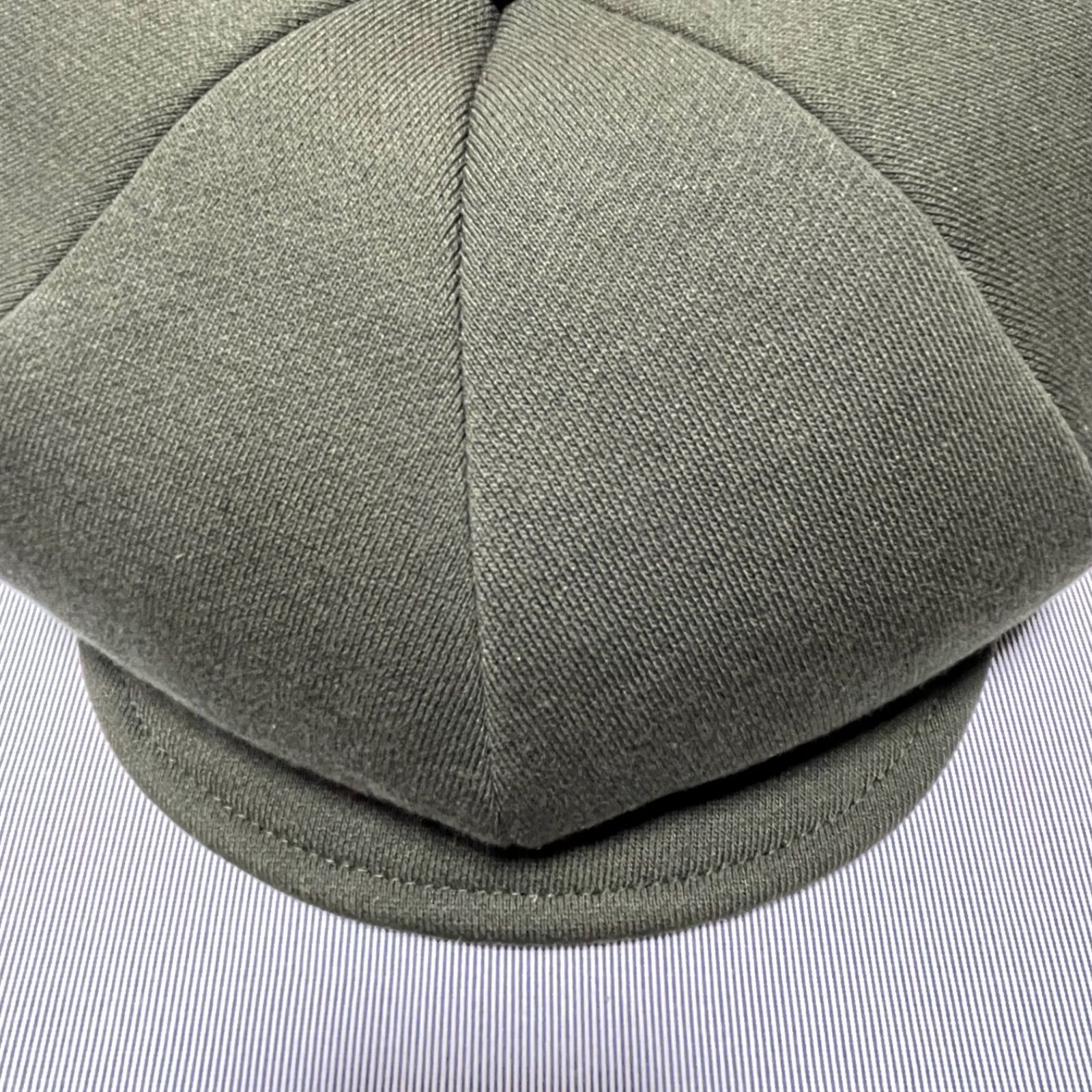 ハンドメイド　ヴィンテージ生地使用　縦長ハンチング風キャスケット　60cmの完成品　オフホワイトと黒のネップツイード　ココナッツ