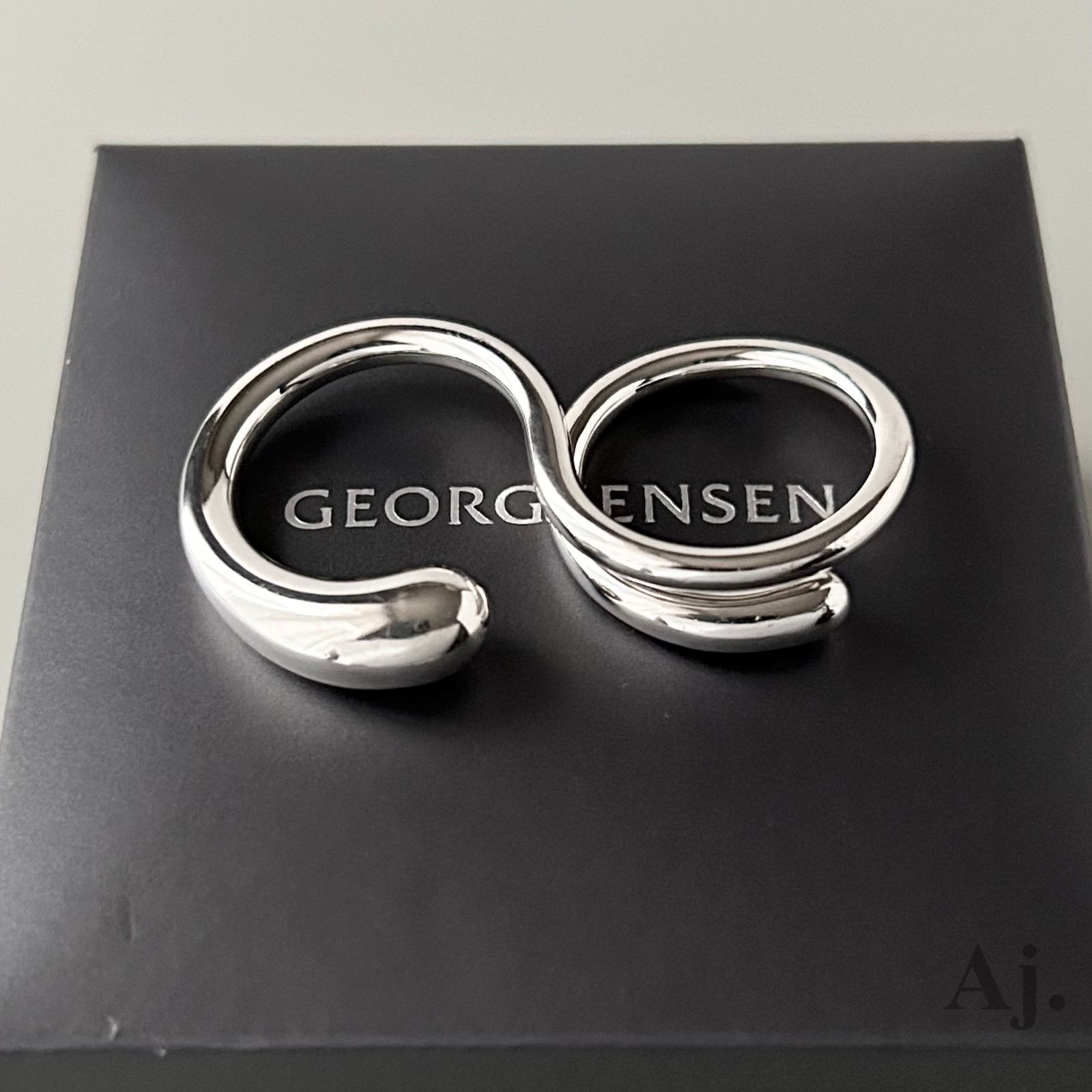 ジョージジェンセン マーシー L シルバー 925 リング 54 MERCY small, simple ring in sterling silver | Georg Jensen