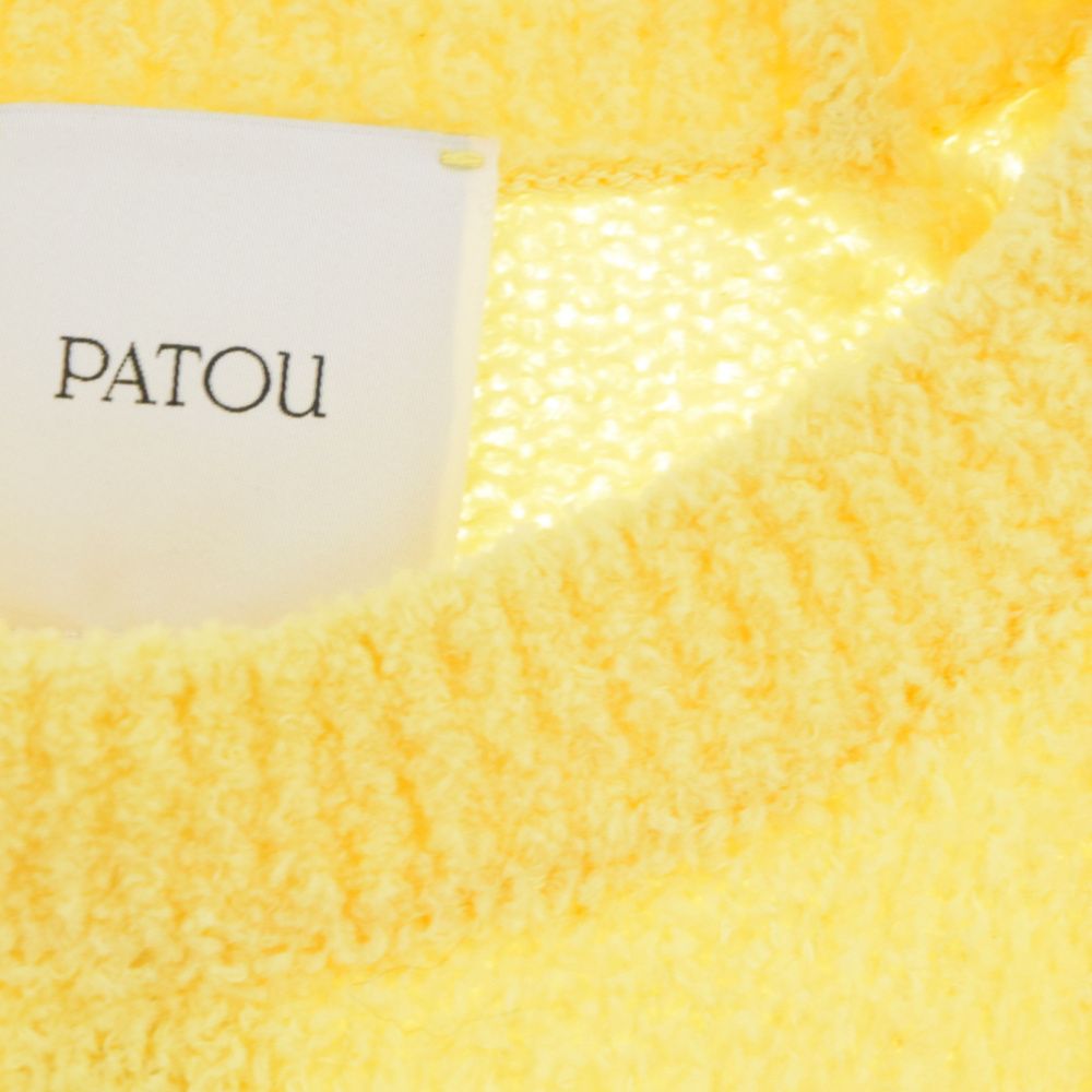 PATOU (パトゥー) 23SS ロゴジャガードニットトップ クルーネック半袖